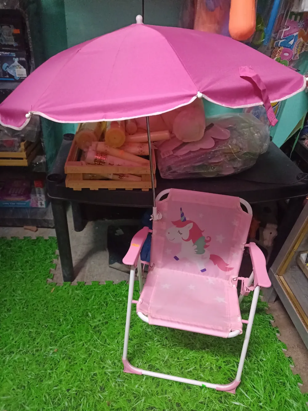 Silla con paraguas
